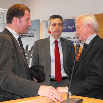 Bogusław Liberadzki na spotkaniu ze studentam